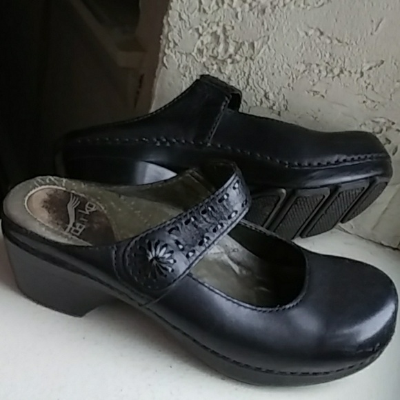 dansko open heel clogs